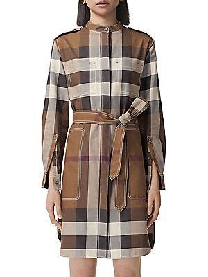 burberry plaid shirtdress|authentic burberry shirt.